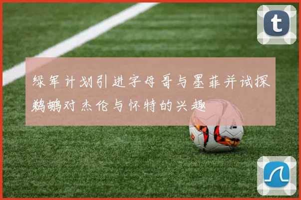 绿军计划引进字母哥与墨菲并试探鹈鹕对杰伦与怀特的兴趣